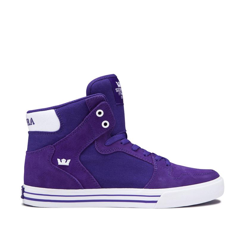 Buty Supra VAIDER - Sneakersy Wysokie Męskie - Fioletowe (IFNO-38410)